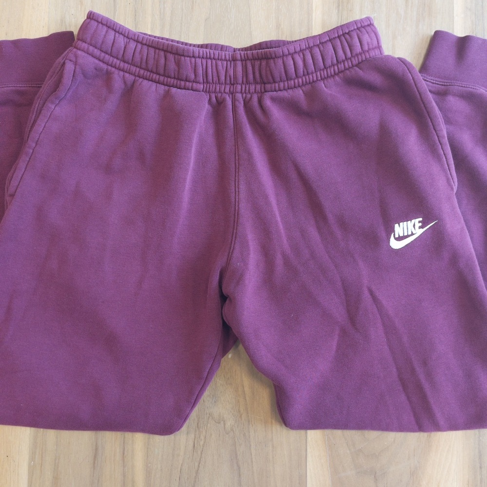 Nike Maroon Sweatpants - Size Small